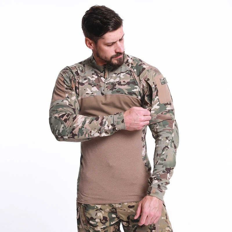 Black Outdoor Sports Suit Training Tactical Thermal Underwear for Men