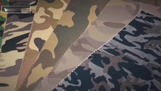 65% Poliéster 35% Algodão / PVC / Nylon Mistura Tecido Exército Selva Floresta Digital Camo Impresso Uniforme Militar Roupas de Caça Rip Stop Tecido de Camuflagem Respirável