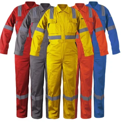 Roupas de construção, roupas de trabalho, segurança, algodão, uniforme de engenharia, macacões para homens